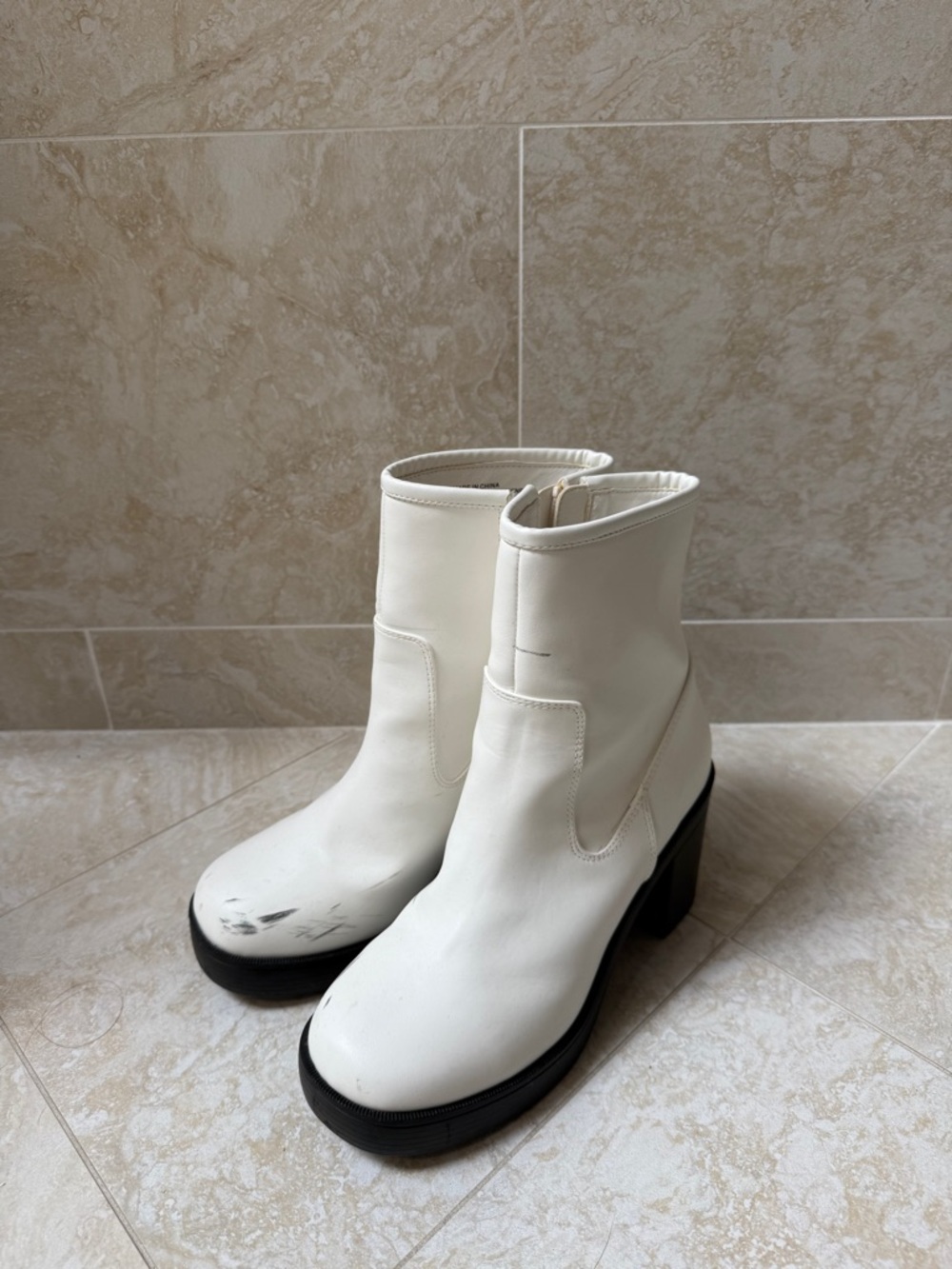 Urban outfitters white boots